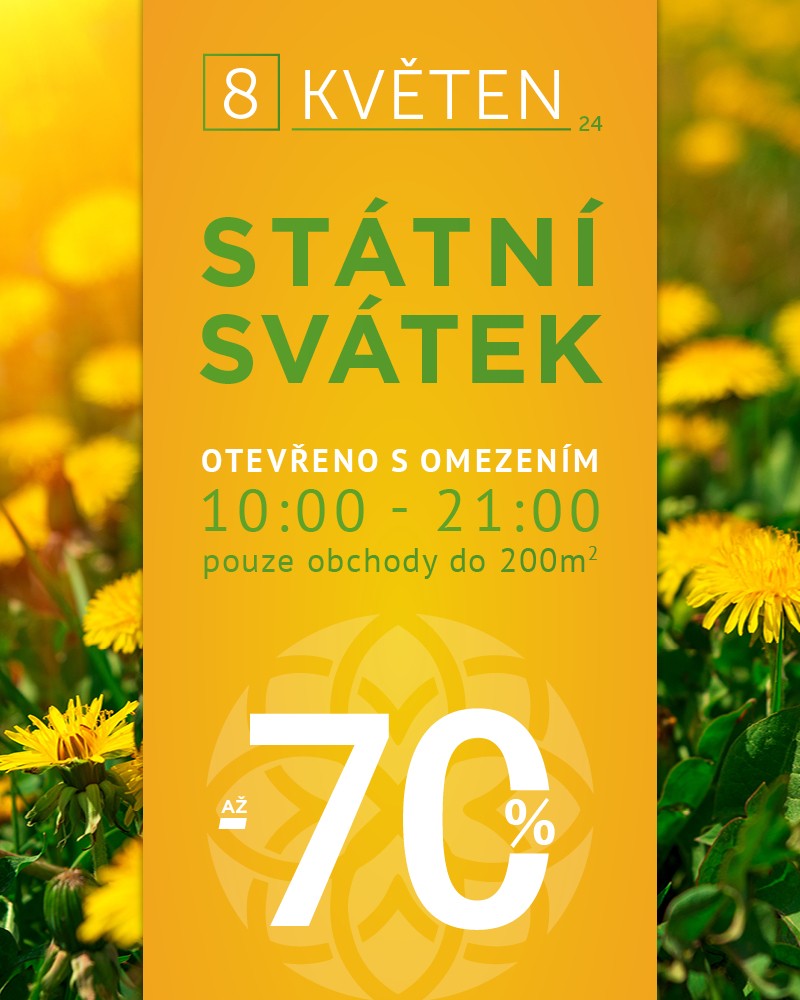 Ve státní svátek máme otevřeno!
