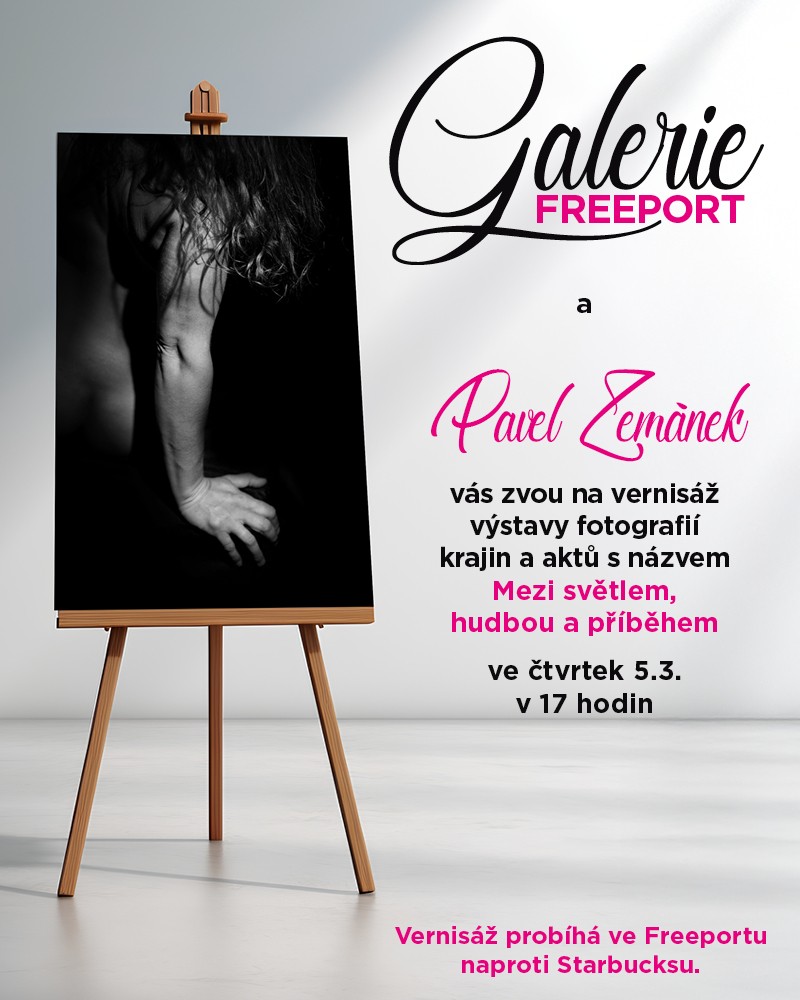 Pavel Zemánek vás zve na vernisáž ve čtvrtek 5.3.2026