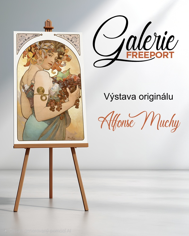 Galerie Freeport - Výstava originálu Alfonse Muchy