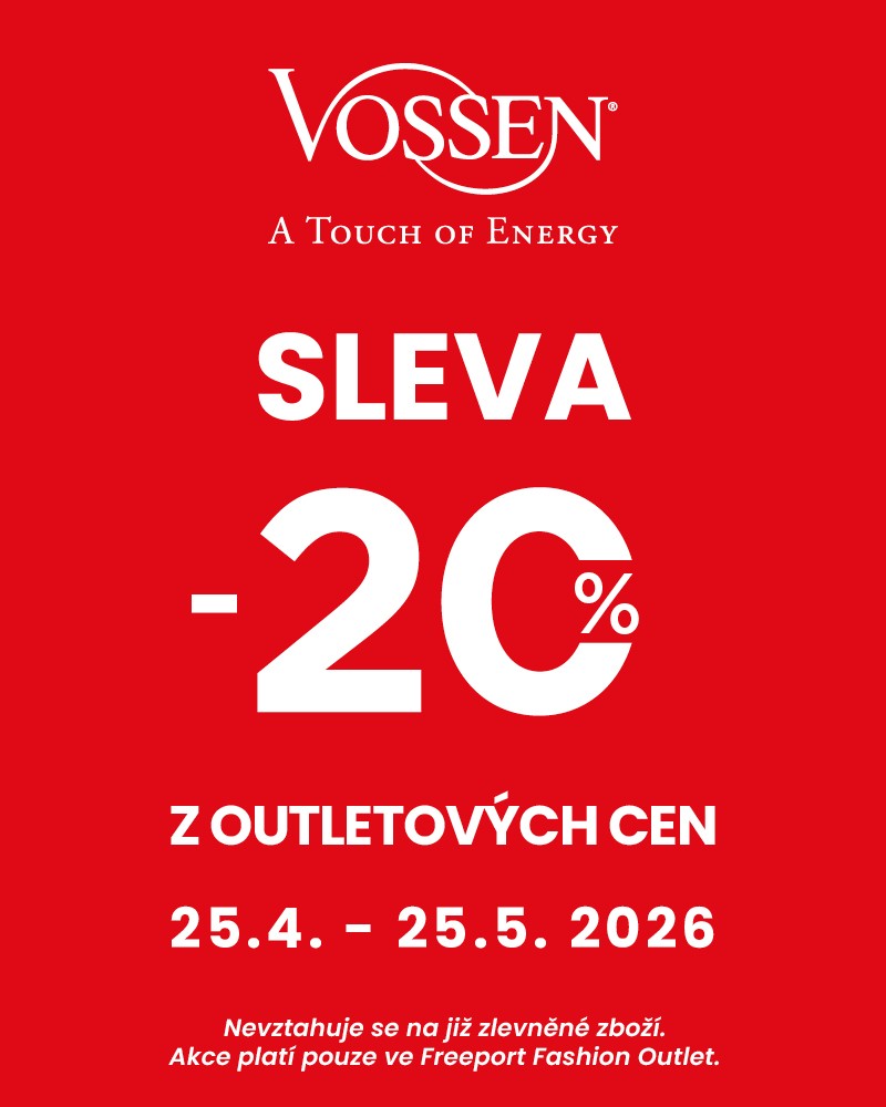 Exkluzivní sleva 20 % navíc ve Vossen!