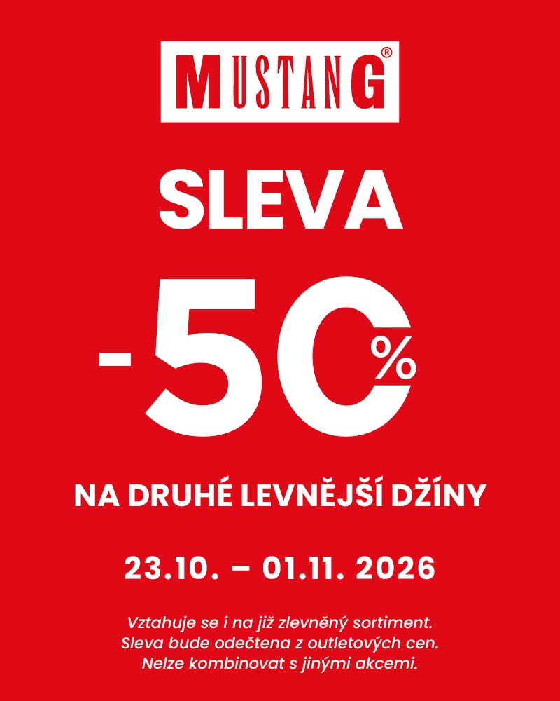 Dvoje džíny, dvojnásobná radost z nákupu v MUSTANGU!